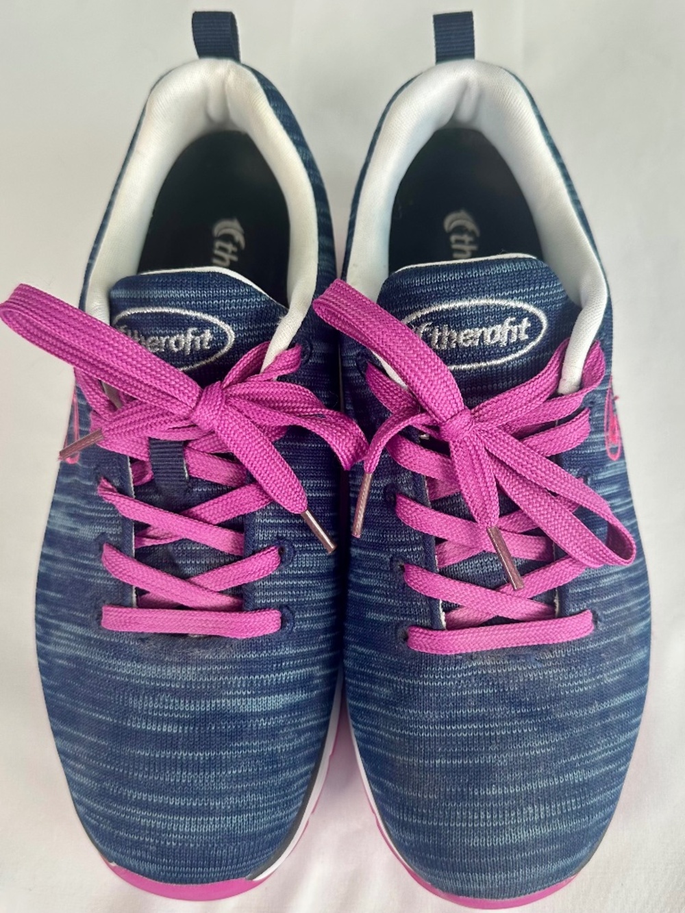 Therafit Paloma Lite Women's Walking Shoes Blue Pink Size 8 Excellent Condition